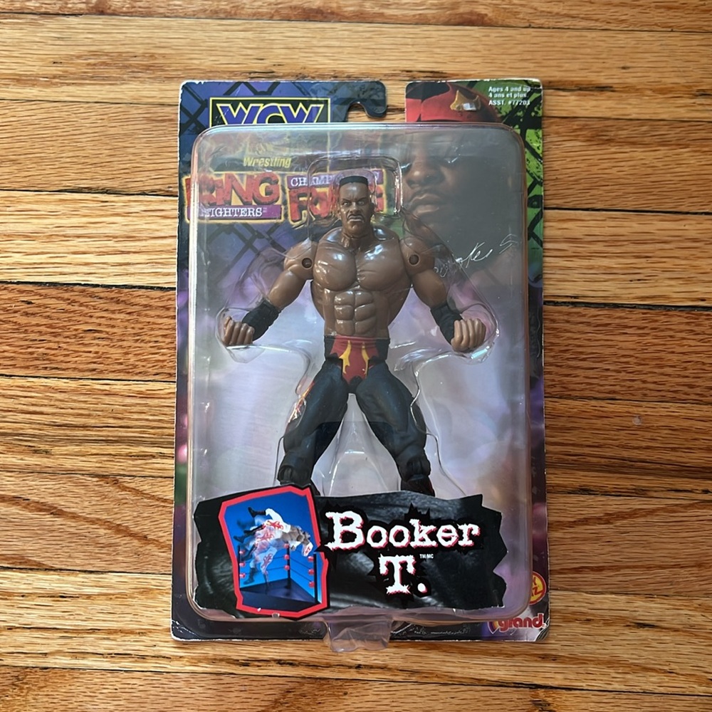 Booker T WCW Ring Fighters Action Figure / Toy Biz / New / 2001